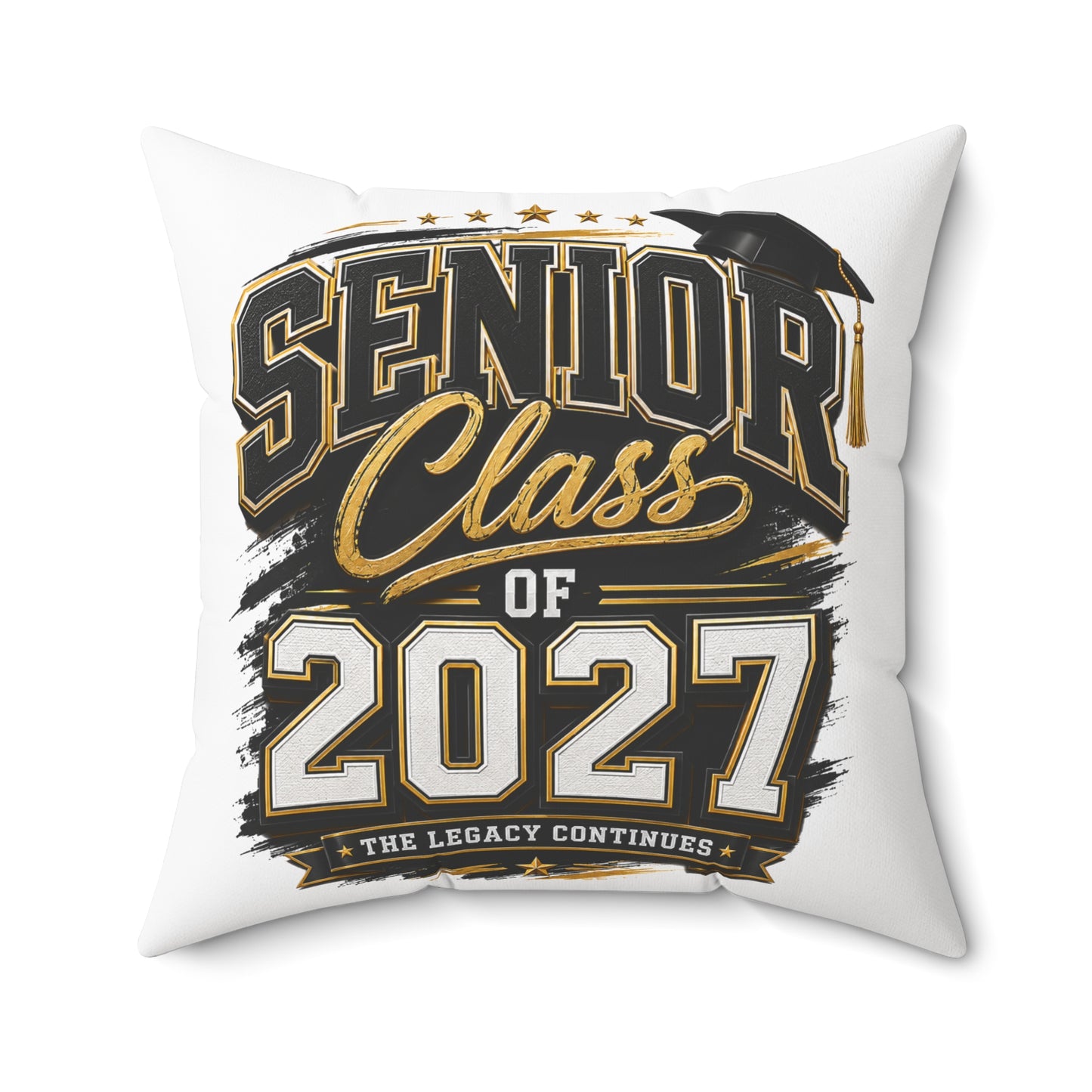 Senior Class of 2027 Decorative Pillow — Graduation Keepsake