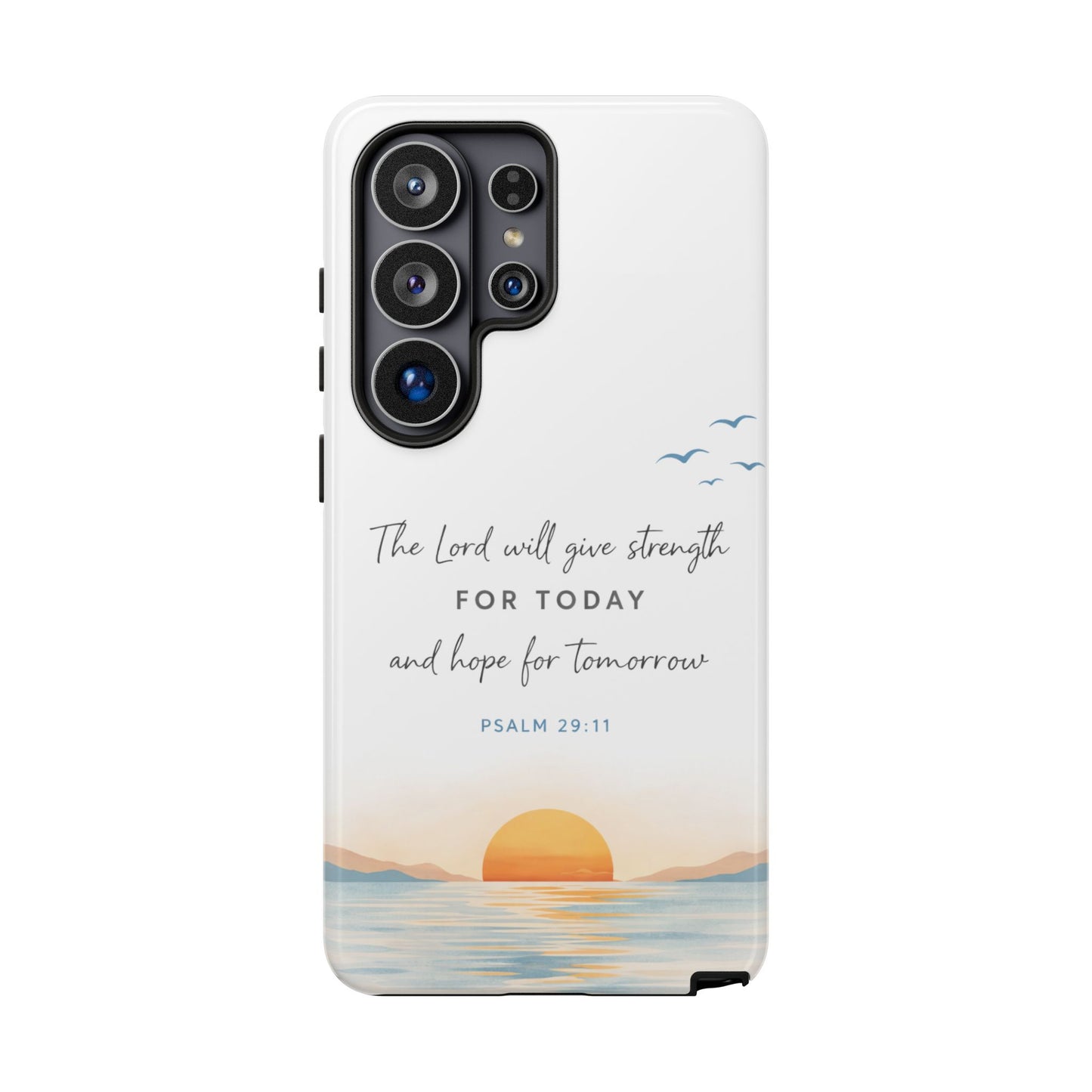 Sunrise Scripture Phone Case, Bible Verse Phone Case | Christian iPhone & Samsung Case, Faith-Based Inspirational Scripture Phone Cover