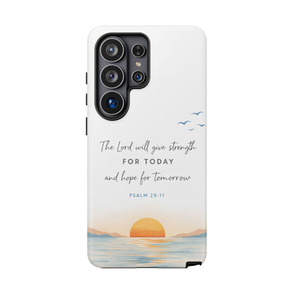 Sunrise Scripture Phone Case, Bible Verse Phone Case | Christian iPhone & Samsung Case, Faith-Based Inspirational Scripture Phone Cover