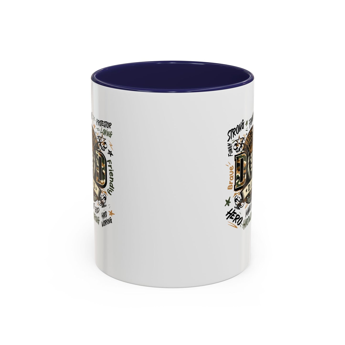 Dad King Lion Coffee Mug — 'Dad: The King' Accent 11/15oz Gift
