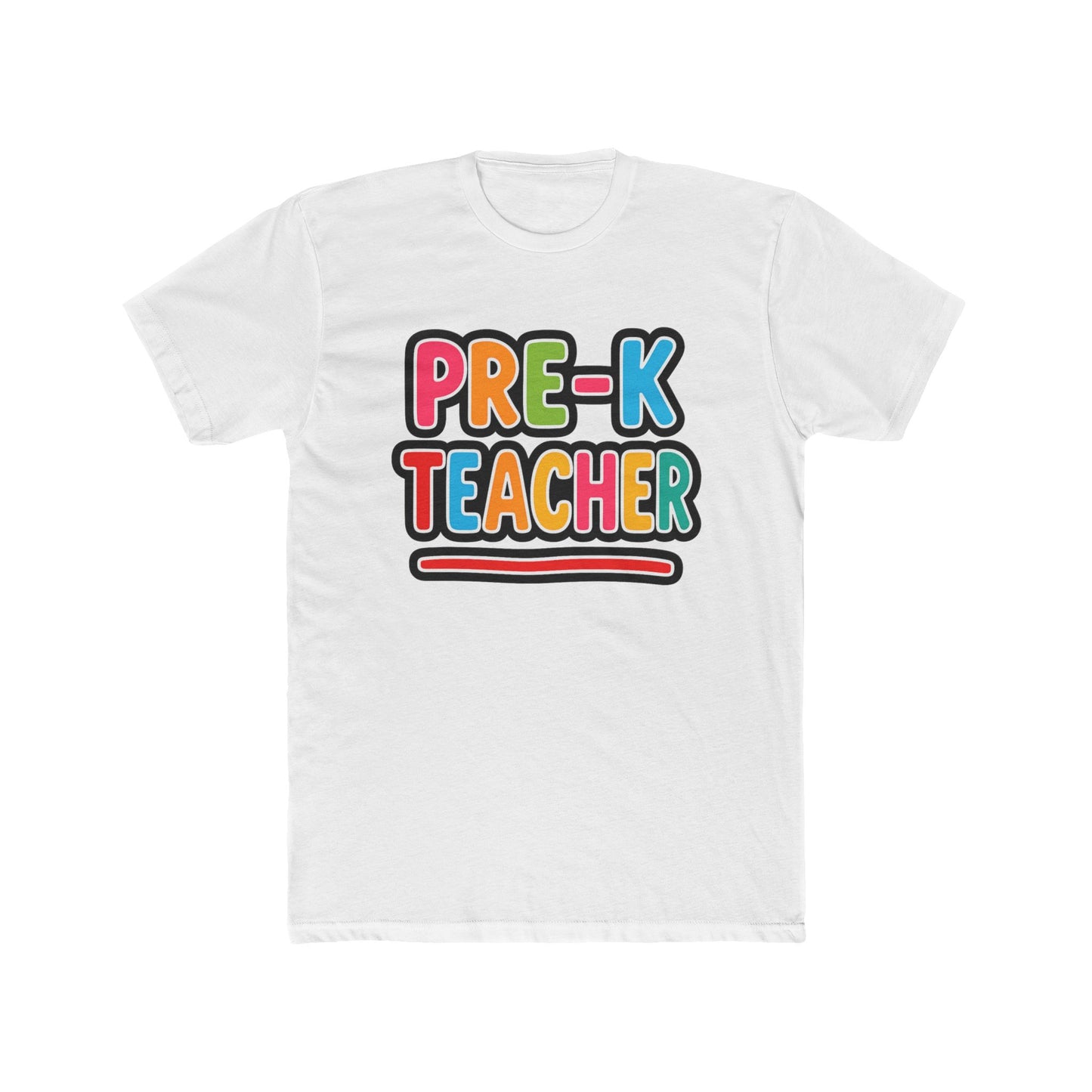 Pre-K Teacher T-Shirt — Colorful Retro Kids Classroom Tee