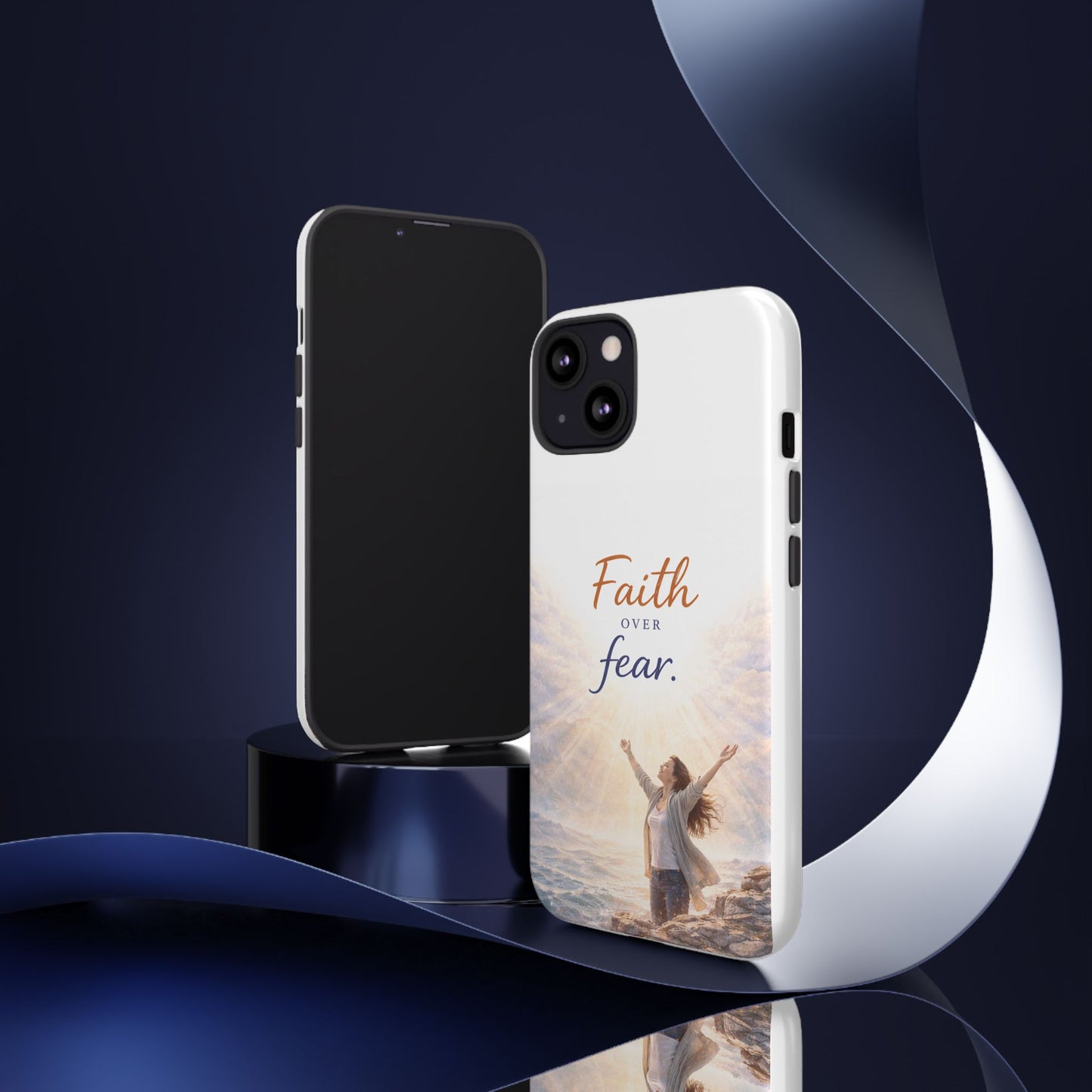 Faith Over Fear Phone Case — Inspirational Christian iPhone Cover