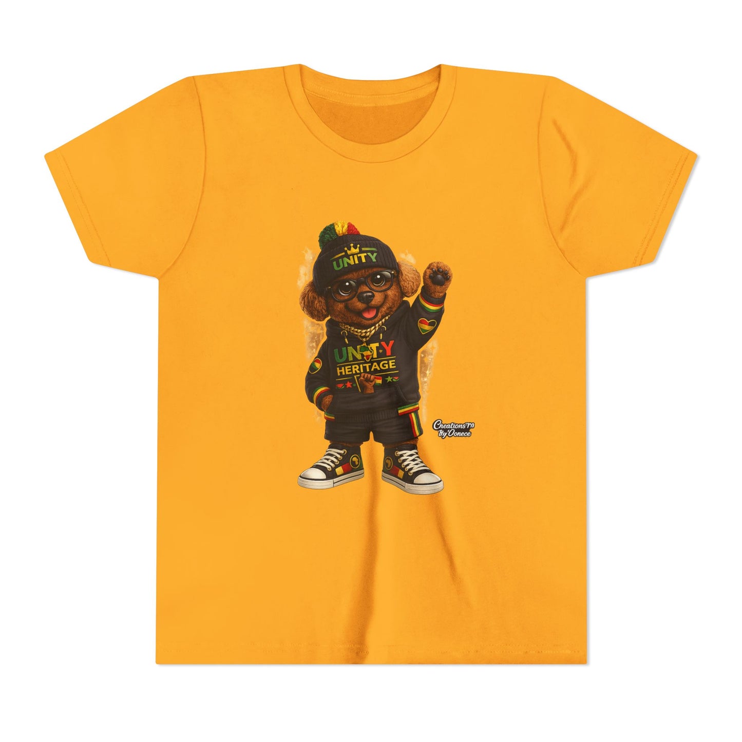 Kids Unity Heritage Tee — Youth Short Sleeve Shirt with 'Unity' Design