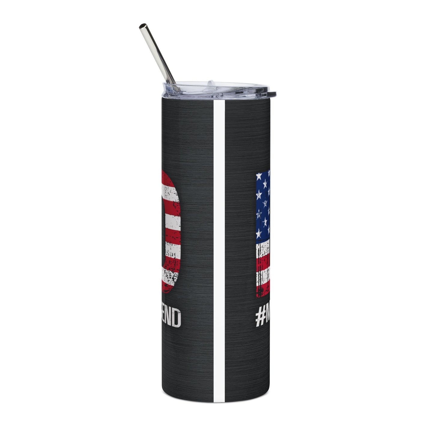 Patriotic Dad 20oz Stainless Steel Tumbler – #DAD #MAN #MYTH Flag Design