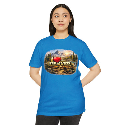 I  Denver Scenic Tee — Colorado Mountains & River Souvenir T-Shirt