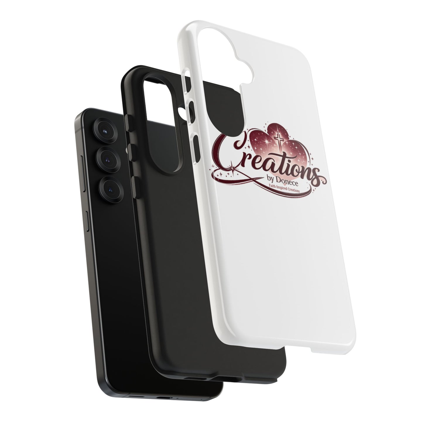 Tough Phone Case — "Creations by Donece" Logo Protective Phone Cover