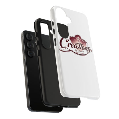 Tough Phone Case — "Creations by Donece" Logo Protective Phone Cover