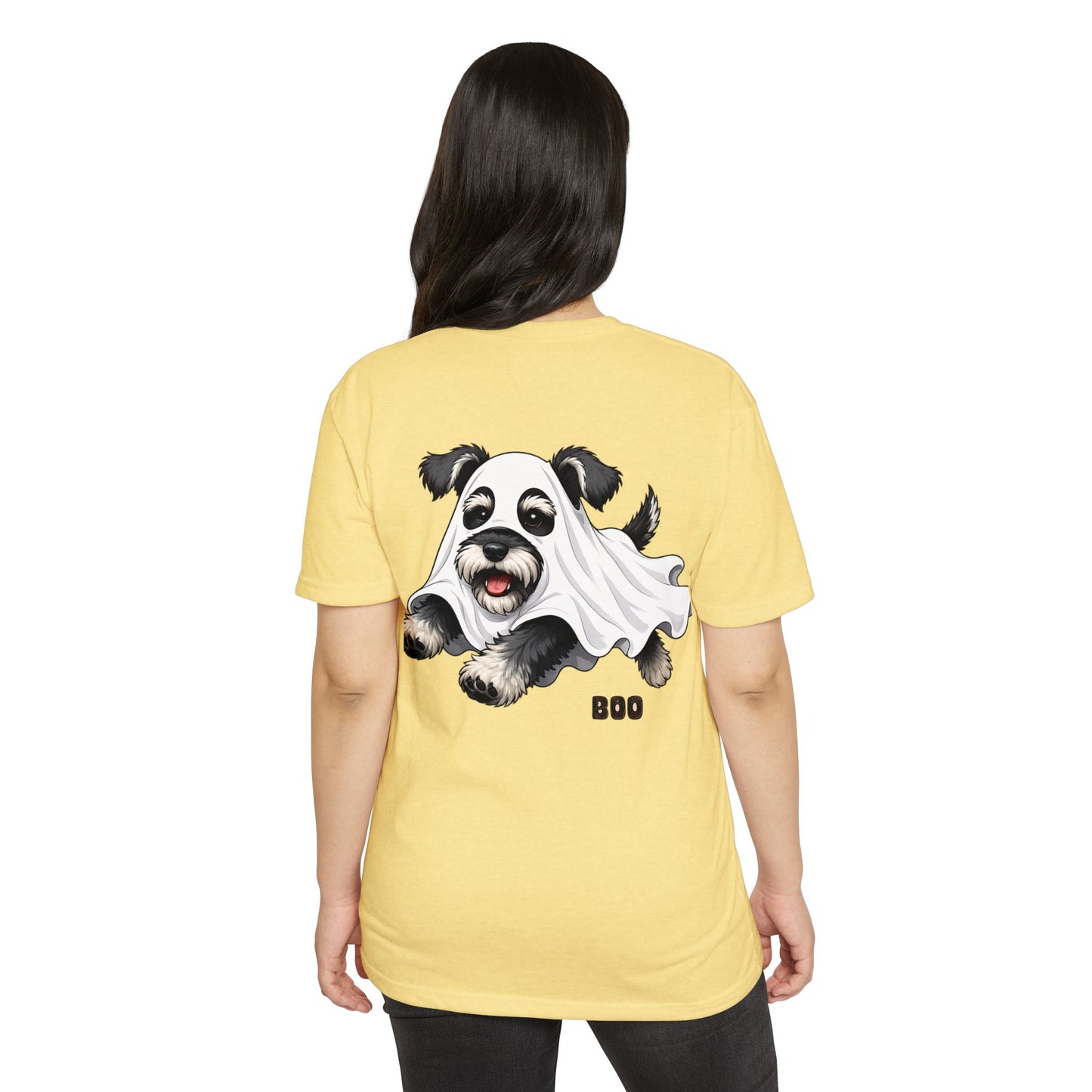 Cute Ghost Puppy T-Shirt — "Boo" Halloween Dog Tee