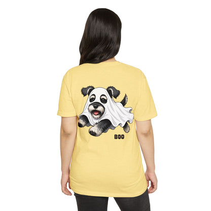 Cute Ghost Puppy T-Shirt — "Boo" Halloween Dog Tee