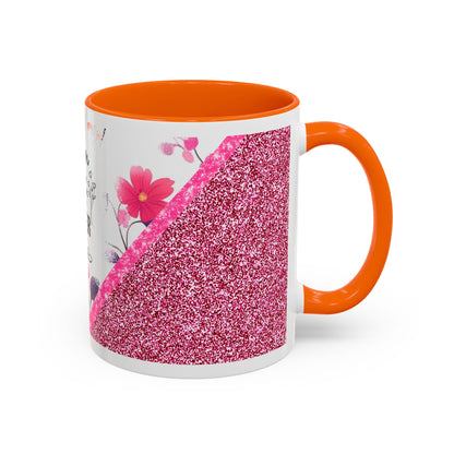 Mom Forever Coffee Mug — "Where Love Always Shines and Truly Never Ends" Floral Accent