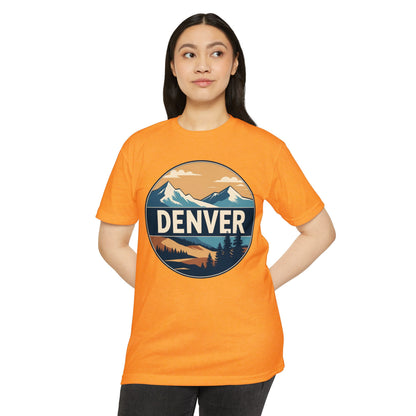 Denver Mountain Graphic T-Shirt — Vintage Outdoors Scenic Tee