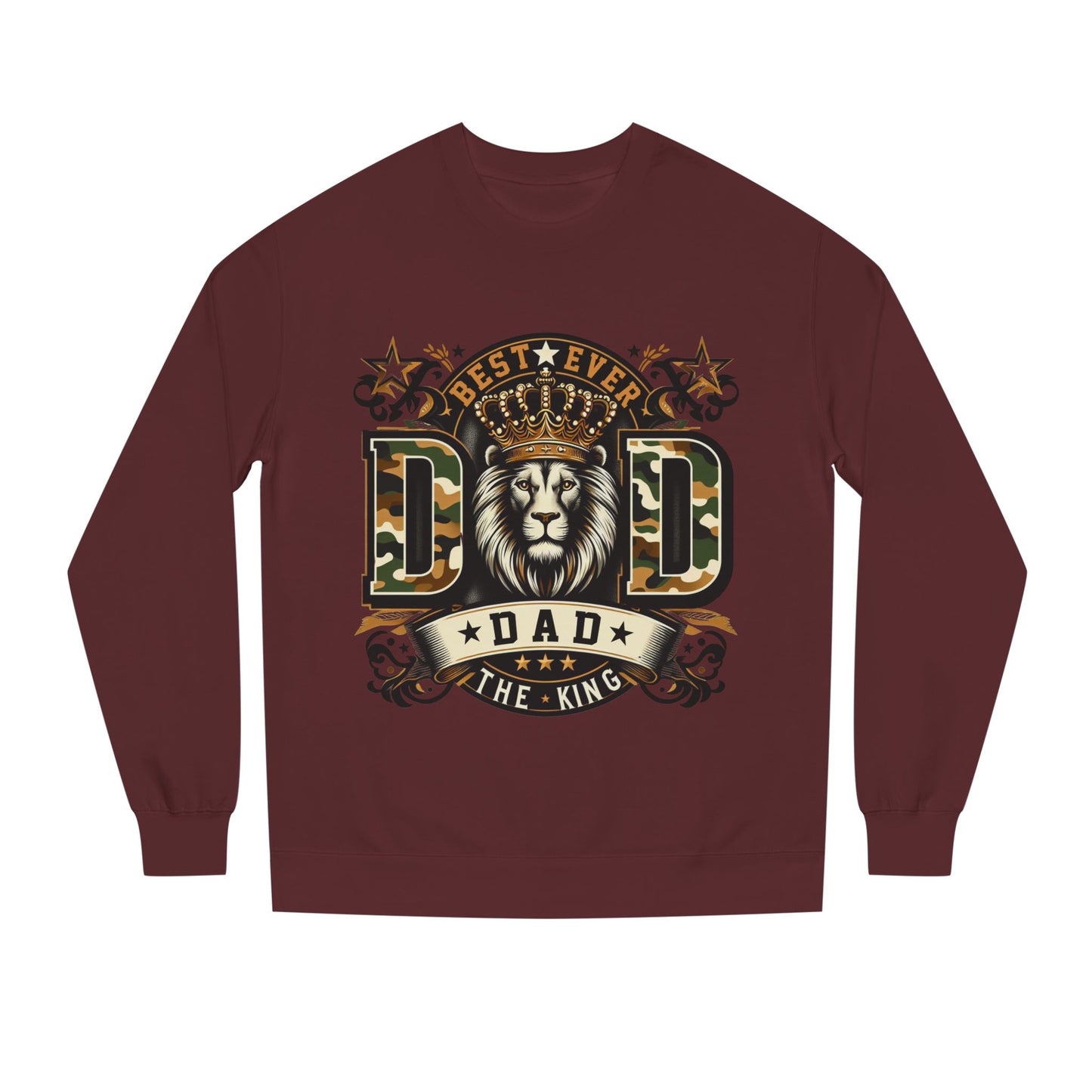 Dad The King Lion Sweatshirt – Best Ever DAD Camouflage Design