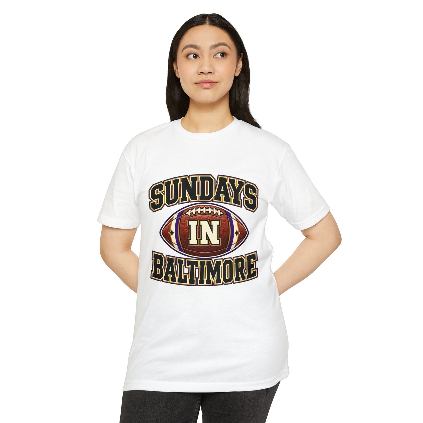 Sundays in Baltimore Football T‑Shirt