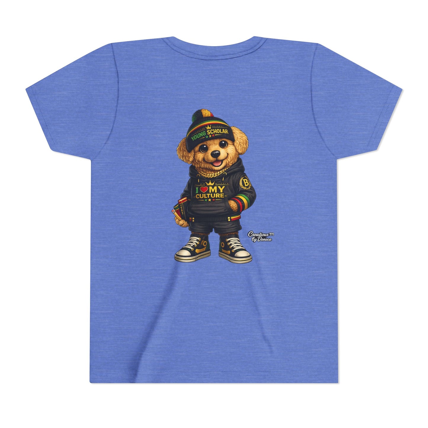 Youth Bear Graphic Tee – "I Love My Culture" Urban Streetwear
