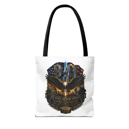 9/11 Memorial Eagle Tote Bag – Never Forget Tribute Tote