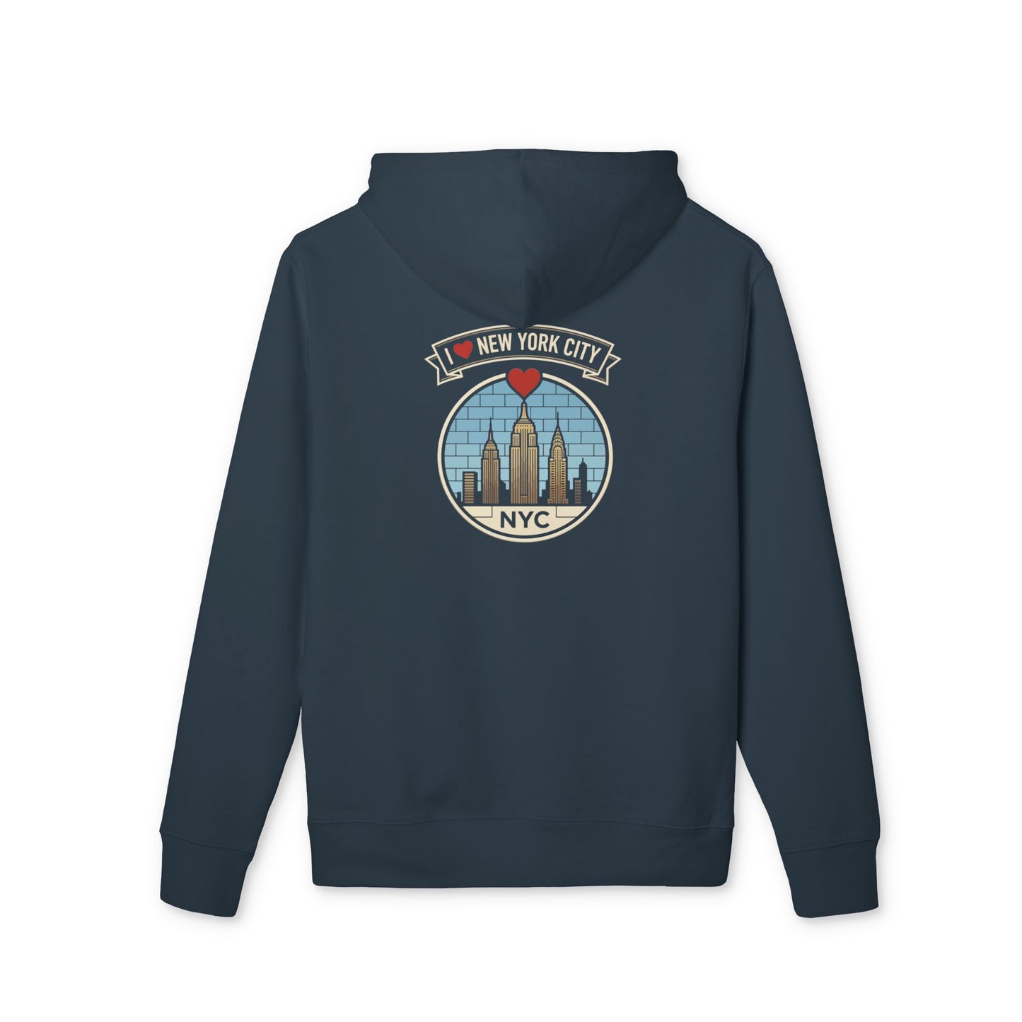 NYC Skyline Hoodie — I  New York City Retro Graphic