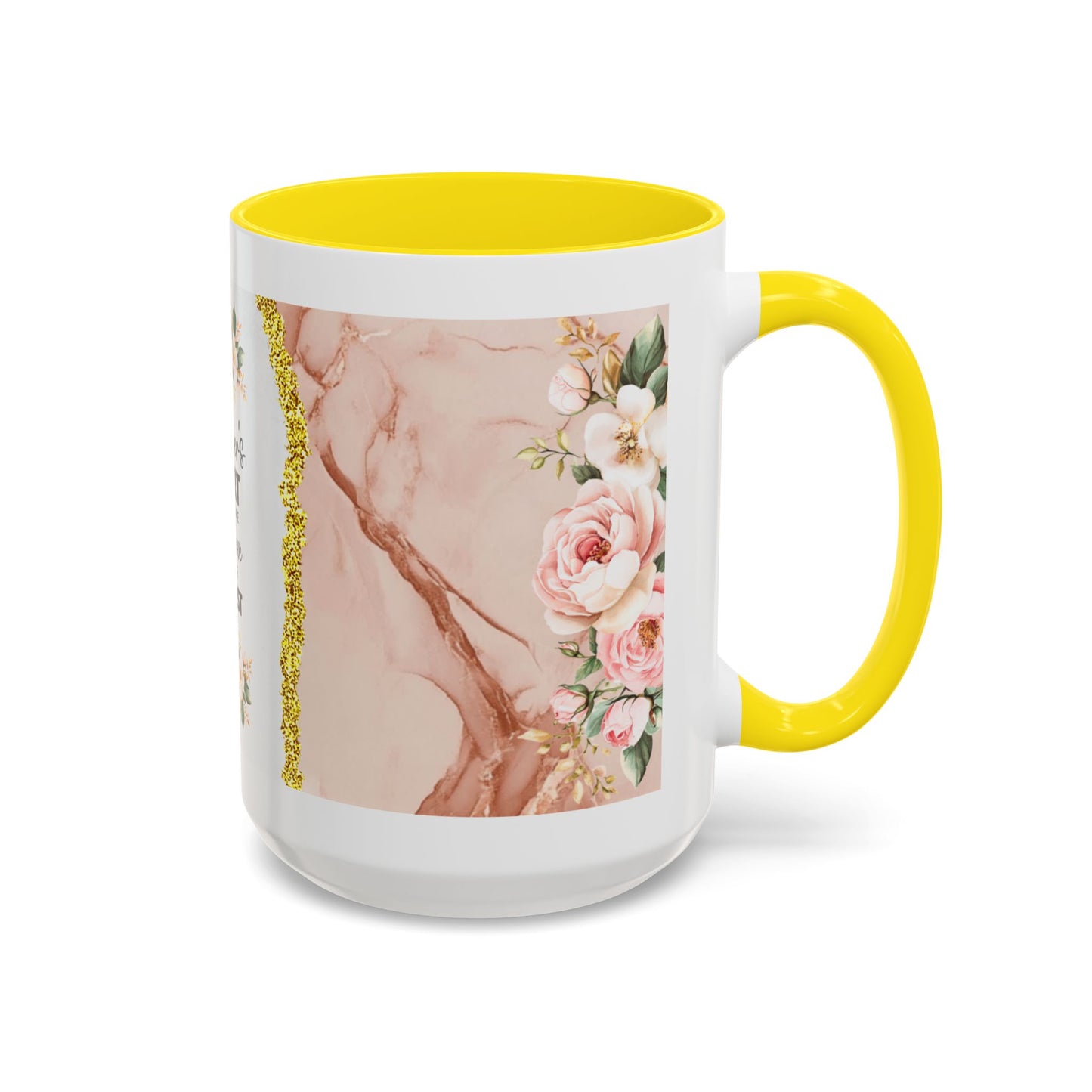 Mother's Heart Floral Accent Coffee Mug – “A Mother's Heart…Where Love Speaks the Loudest” (11/15oz)