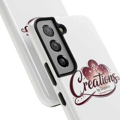 Tough Phone Case — "Creations by Donece" Logo Protective Phone Cover