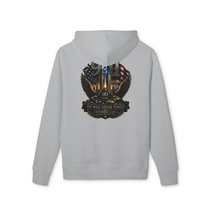 9/11 Memorial Hoodie - We Will Never Forget Tribute Pullover