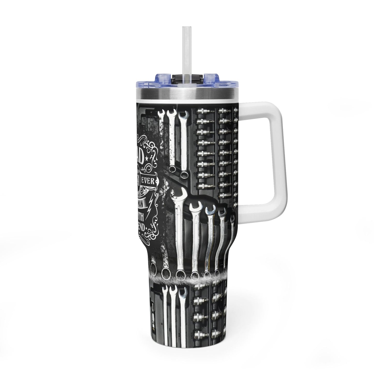 Dad Tools 40oz Vacuum Tumbler — "Dad: Best Man, Myth, Legend" Insulated Travel Mug