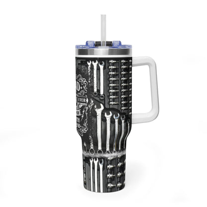 Dad Tools 40oz Vacuum Tumbler — "Dad: Best Man, Myth, Legend" Insulated Travel Mug