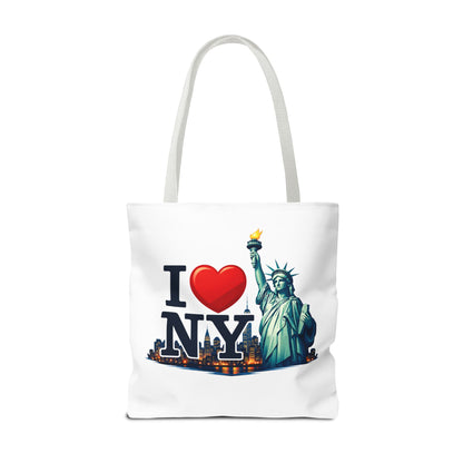 I  NY Statue of Liberty Tote Bag — New York City Souvenir Canvas Tote