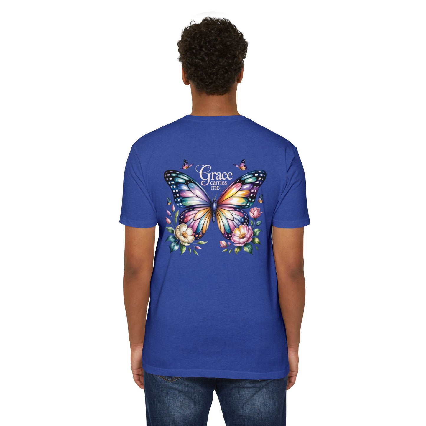 Grace Carries Me Butterfly T-Shirt