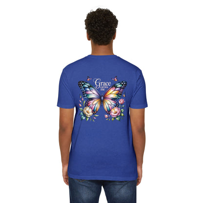 Grace Carries Me Butterfly T-Shirt