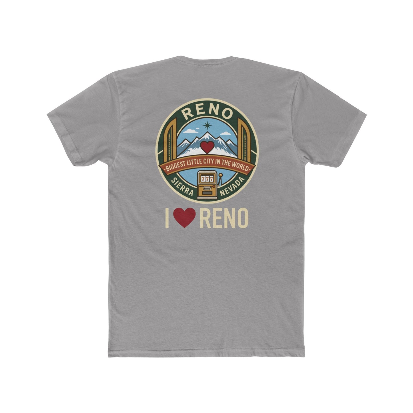 Reno Vintage Badge T-Shirt — I  Reno Retro Cityscape Tee