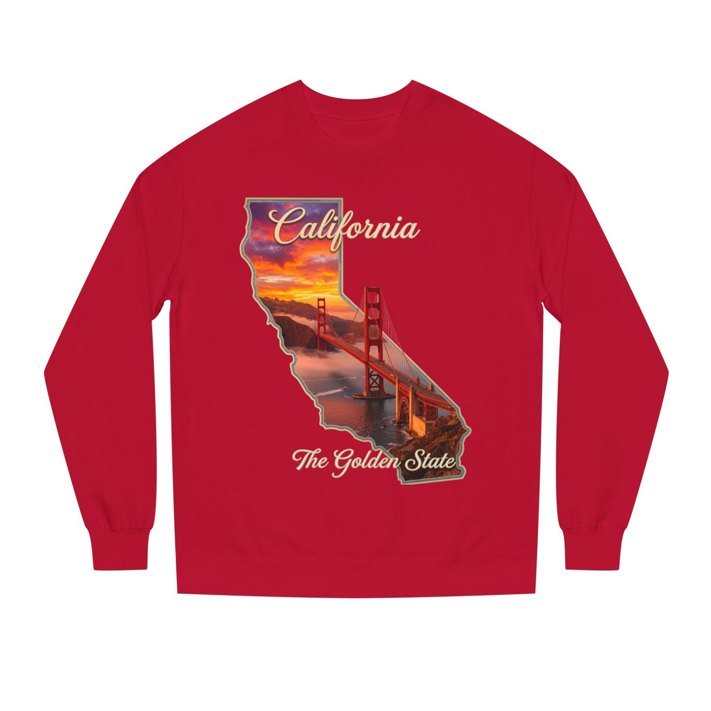 California Golden State Sweatshirt — Golden Gate Sunset Crew