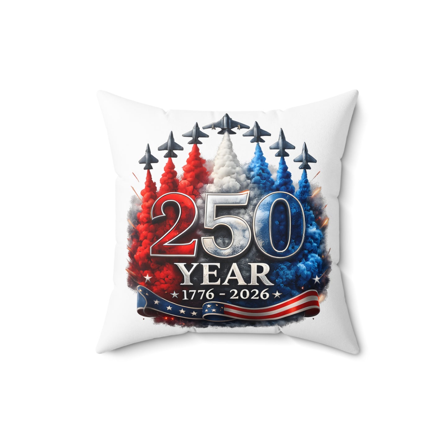 Spun Polyester Square Pillow