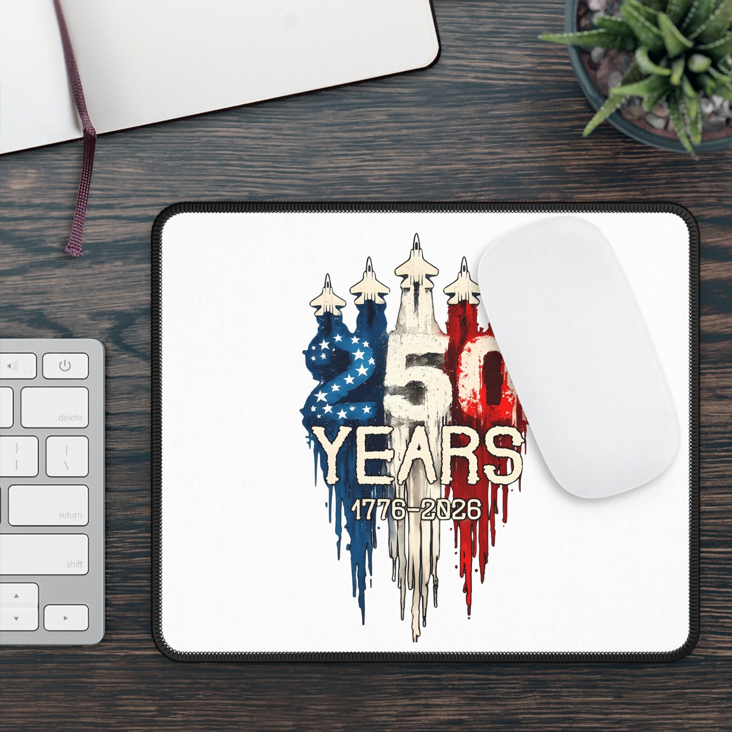 Gaming Mouse Pad - 250 Years 1776-2026 USA Patriot Design