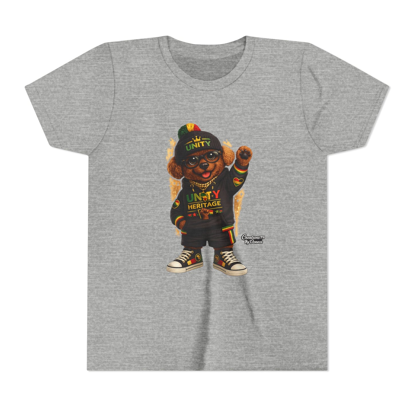 Kids Unity Heritage Tee — Youth Short Sleeve Shirt with 'Unity' Design