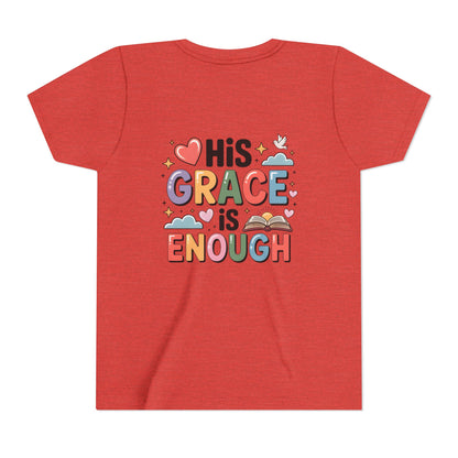His Grace Is Enough Youth Tee — Christian Kids Inspirational Shirt