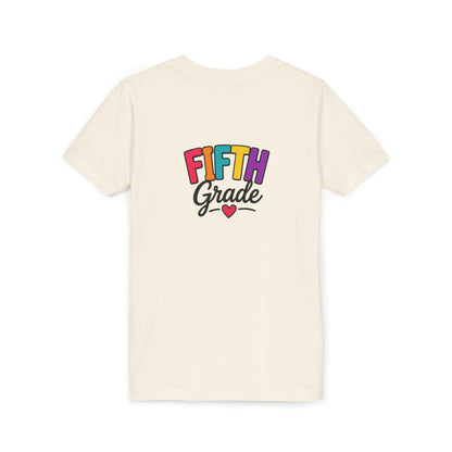 Fifth Grade Kids T‑Shirt – Colorful Back-to-School Tee with Heart