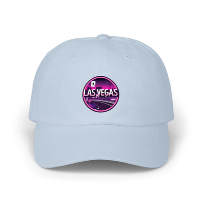 Las Vegas Vintage Patch Dad Cap — Retro Neon Casino Baseball Hat