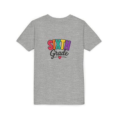 Sixth Grade Youth Tee – Colorful Back to School Shirt