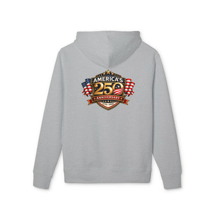 25th Anniversary America Logo Hoodie - Patriotic American Flag Crewneck