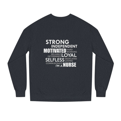 Nurse Word Cloud Sweatshirt — Strong Independent Motivated Loyal Selfless