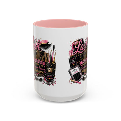 Lash Technician Coffee Mug – 'Enhancing Beauty One Lash at a Time' Accent Mug