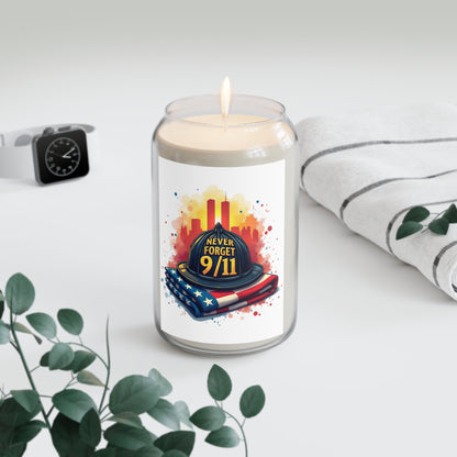 Never Forget 9/11 Memorial Soy Candle — 13.75oz Scented Tribute Candle