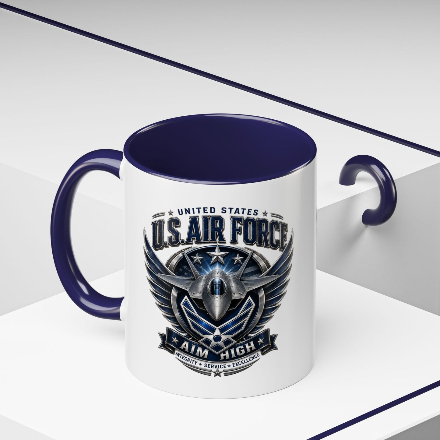 U.S. Air Force Aim High Accent Coffee Mug (11/15oz)
