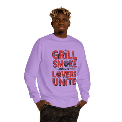 Grill, Smoke, and Meat Lovers Unite Sweatshirt