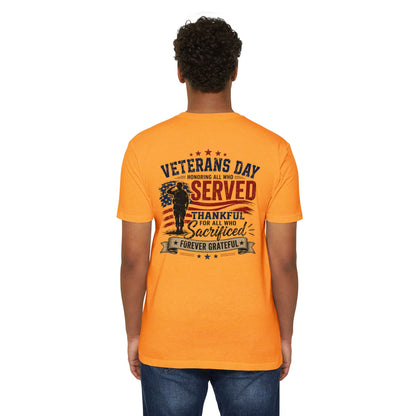 Veterans Day Served Tribute T-Shirt — Thankful & Forever Grateful