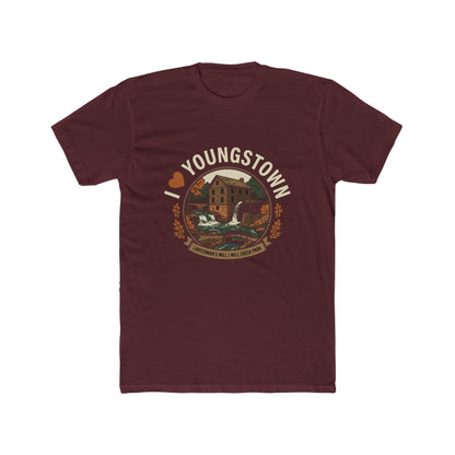Youngstown Scenic Tee — Vintage Waterfall & Covered Bridge Graphic Shirt