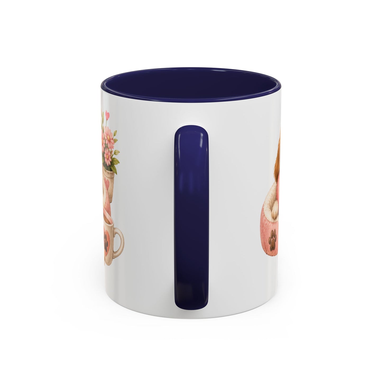 Puppy Love Coffee Mug — Cute Dog Heart Accent Mug (11/15oz)