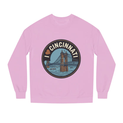 Cincinnati Bridge Crewneck Sweatshirt — I  Cincinnati Graphic