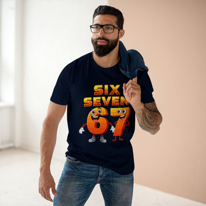 Six Seven 67 Cartoon Tee – Funny Number Graphic T-Shirt