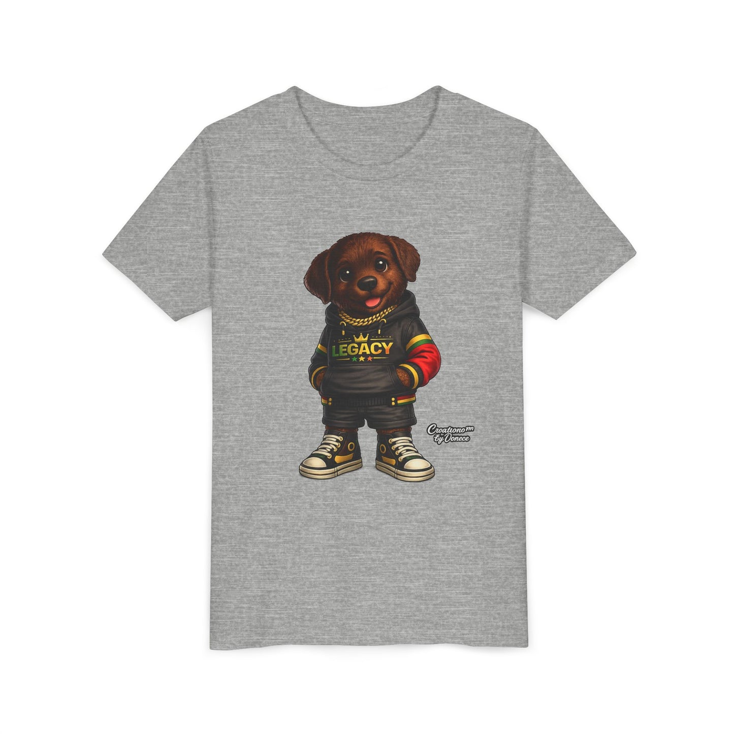 Youth Tee — Cute Rottweiler Puppy in 'Legacy' Hoodie Kids T‑Shirt