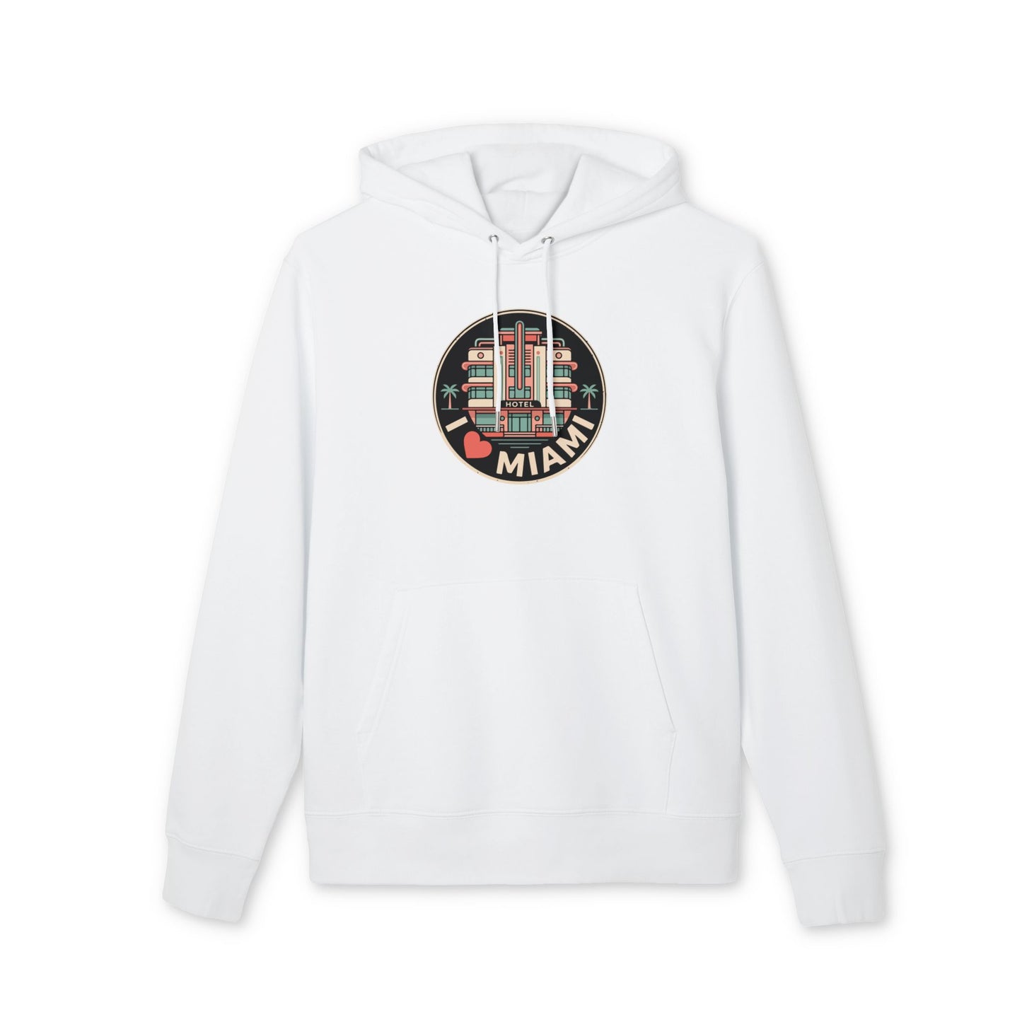 Miami Art Deco Hoodie — I  Miami Vintage Travel Sweatshirt